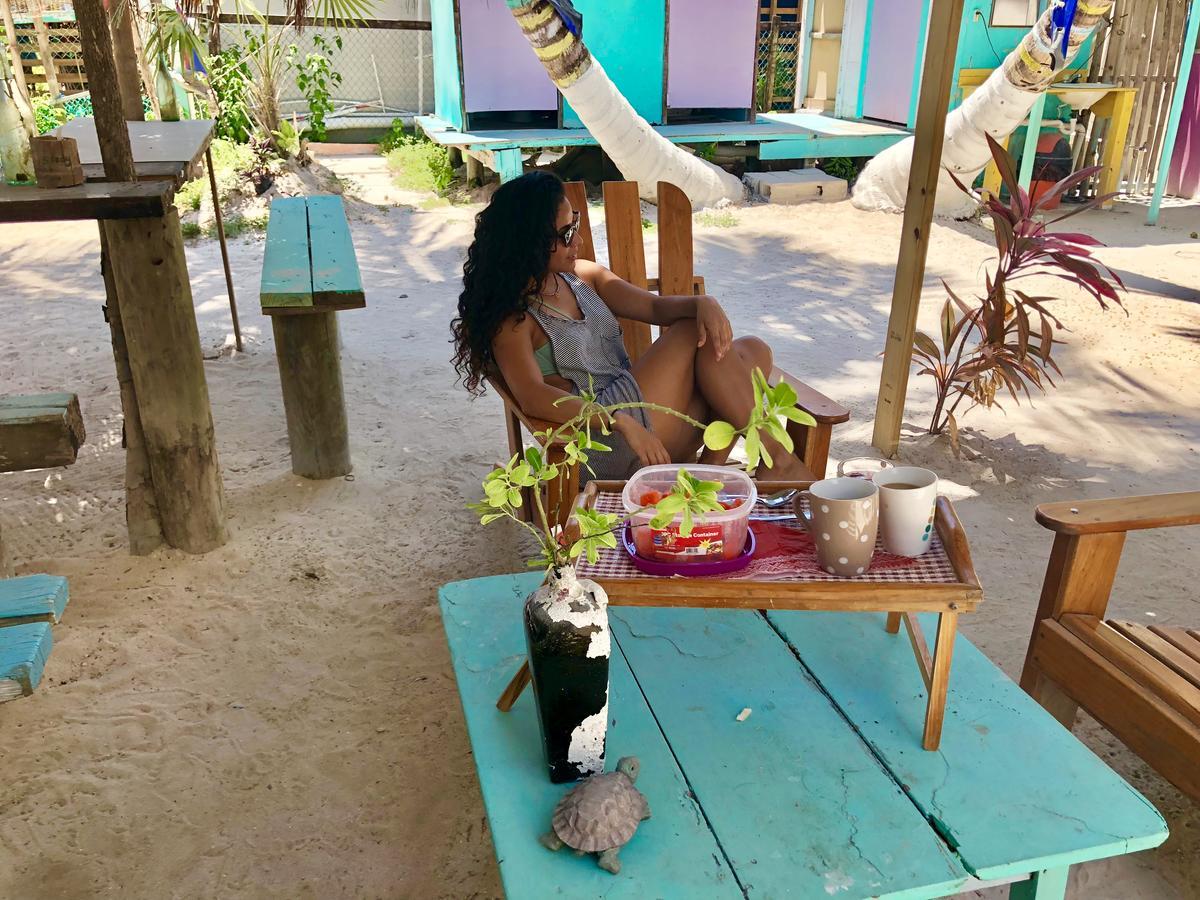 Tropical Oasis Vandrarhem Caye Corker Exteriör bild